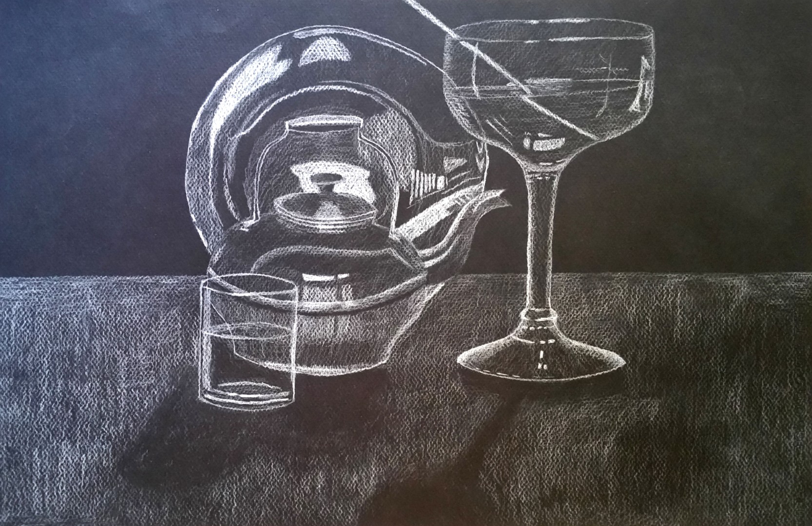 Charcoal illustration by Lindy Adams